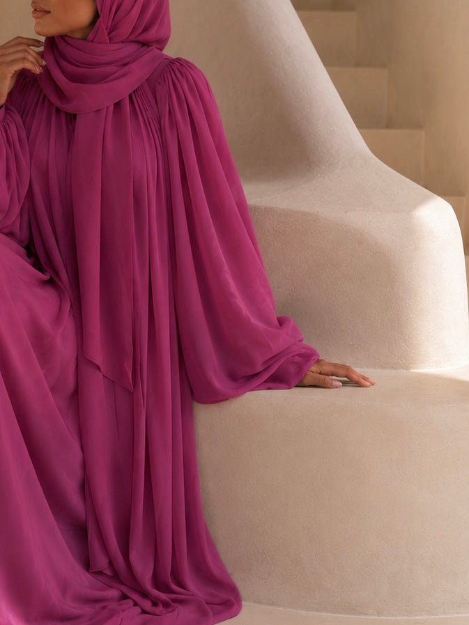 ROBE MODEST LYANA – Parme Précieuse