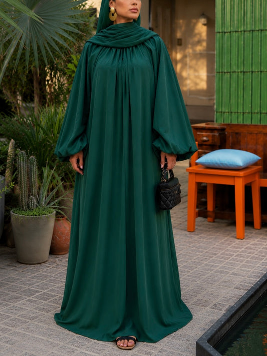 ROBE MODEST LYANA – Vert Sapin Impérial