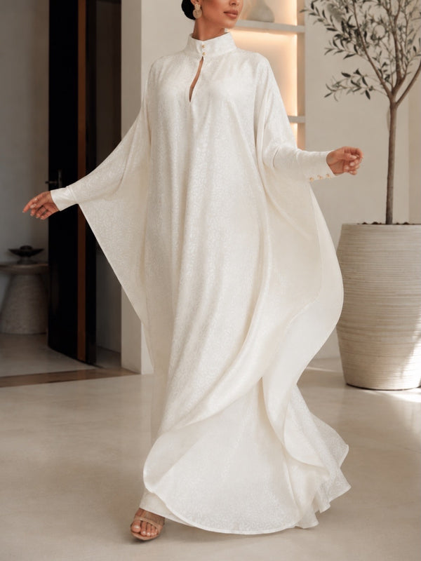 ROBE KAFTAN NOUR - Ivoire Jacquard