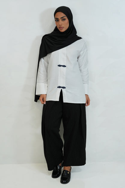 HIJAB LIQUID SILK — ONYX BLACK