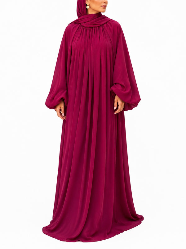 ROBE MODEST LYANA – Framboise Intense