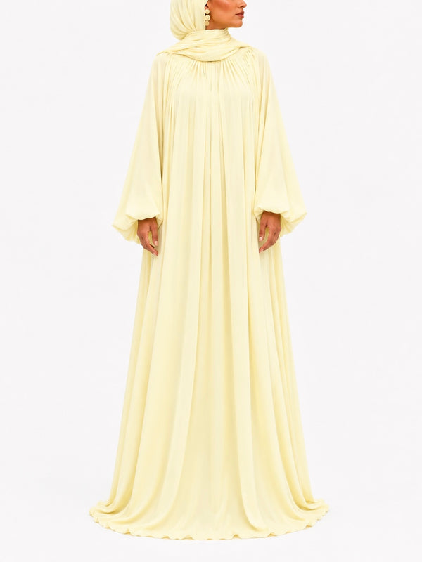 ROBE MODEST LYANA – Jaune Beurre