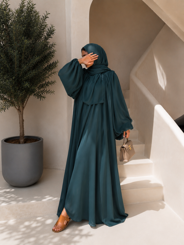 ROBE MODEST LYANA – Vert Lagon