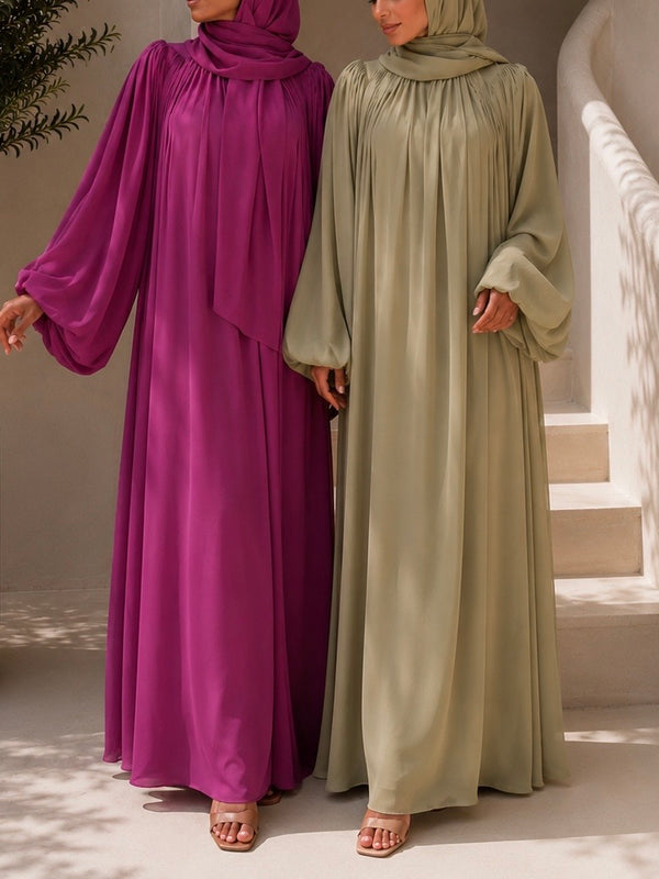 ROBE MODEST LYANA – Parme Précieuse
