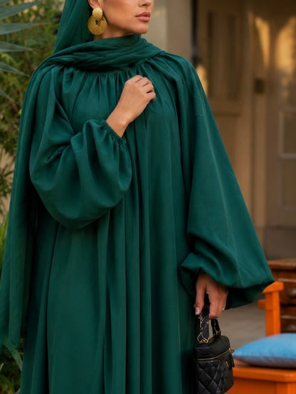 ROBE MODEST LYANA – Vert Sapin Impérial
