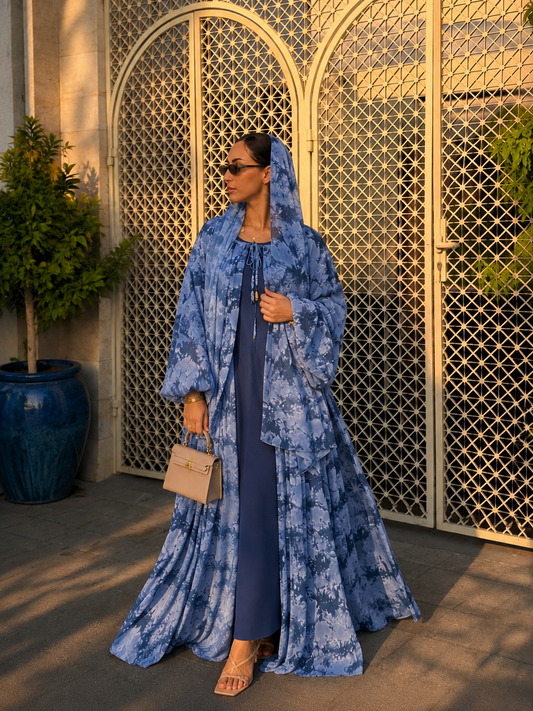 ABAYA KIMONO SARAH – Bleu Céleste