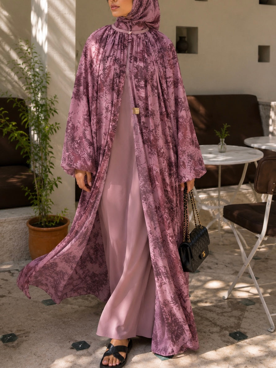 ABAYA KIMONO YUMI – Rose Poudré