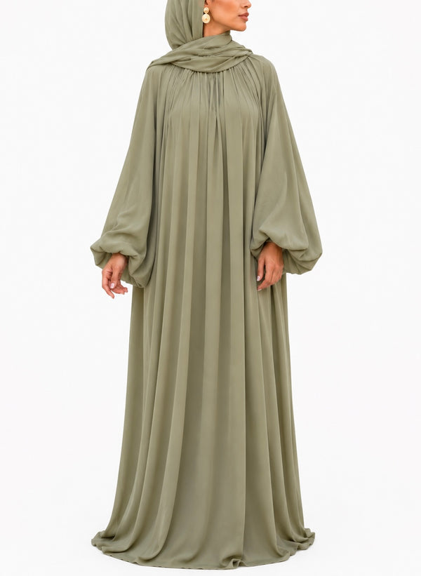 ROBE MODEST LYANA – Sauge Céleste