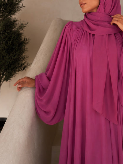 ROBE MODEST LYANA – Parme Précieuse