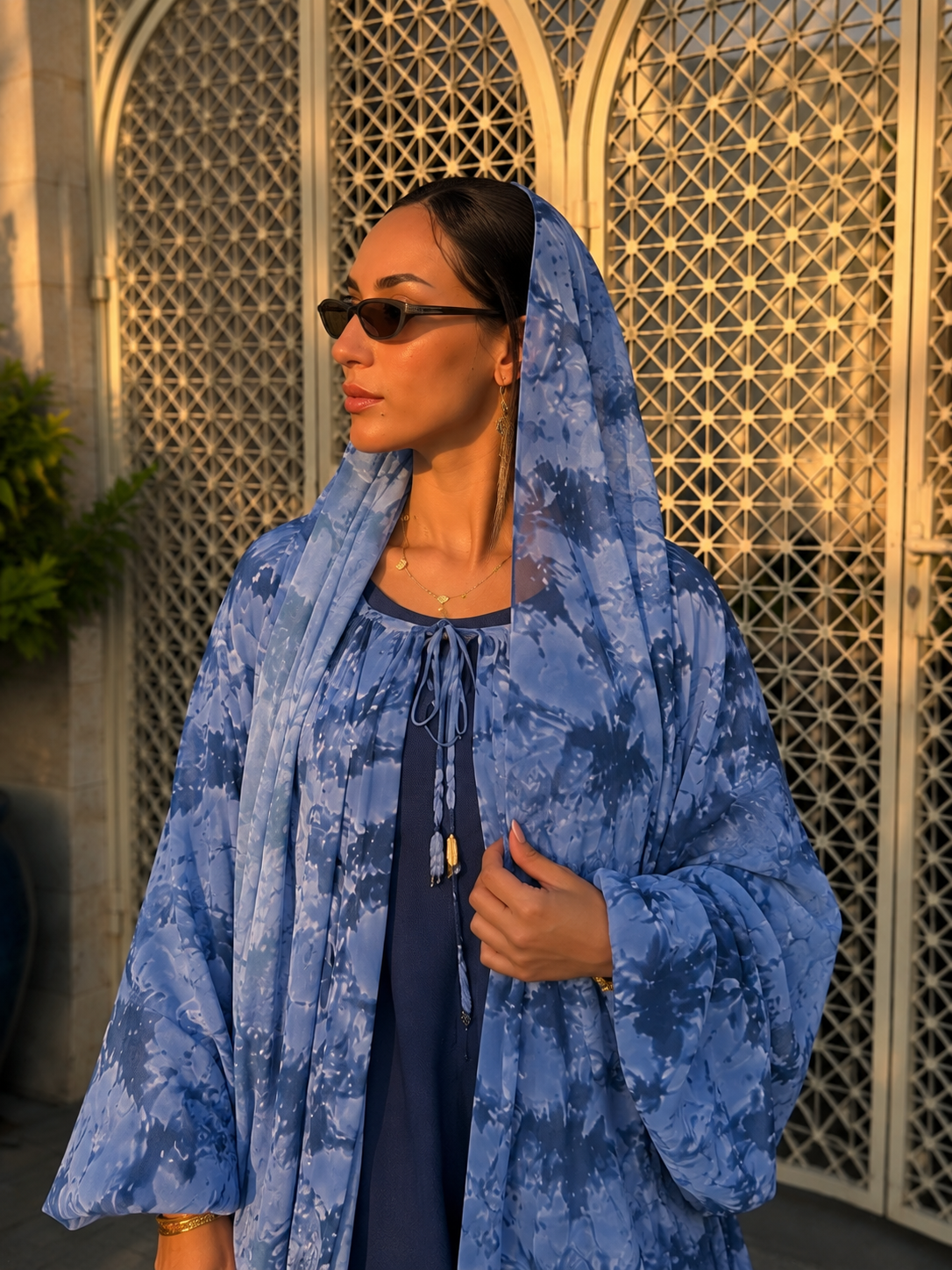 ABAYA KIMONO SARAH – Bleu Céleste