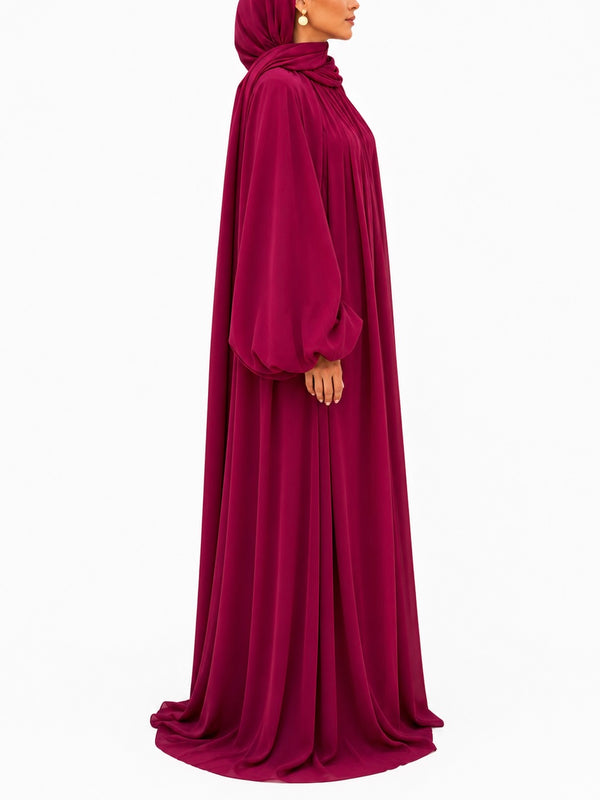 ROBE MODEST LYANA – Framboise Intense