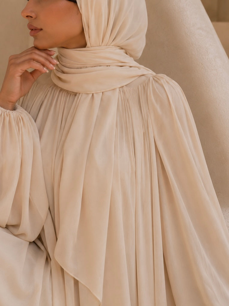 ROBE MODEST LYANA – Ivoire Naturelle