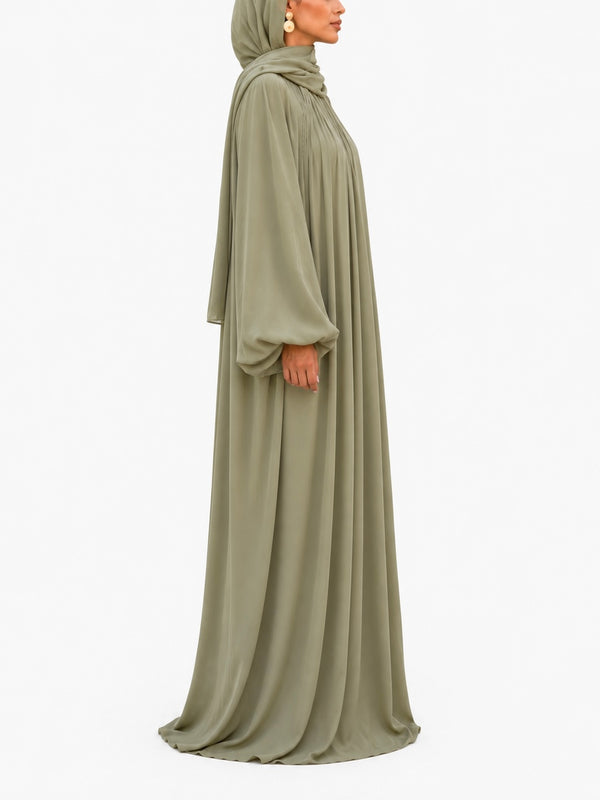 ROBE MODEST LYANA – Sauge Céleste