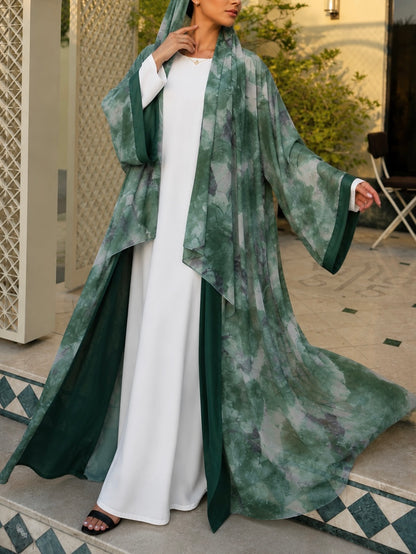 ABAYA REVERSE NAÏA - Vert Cristal