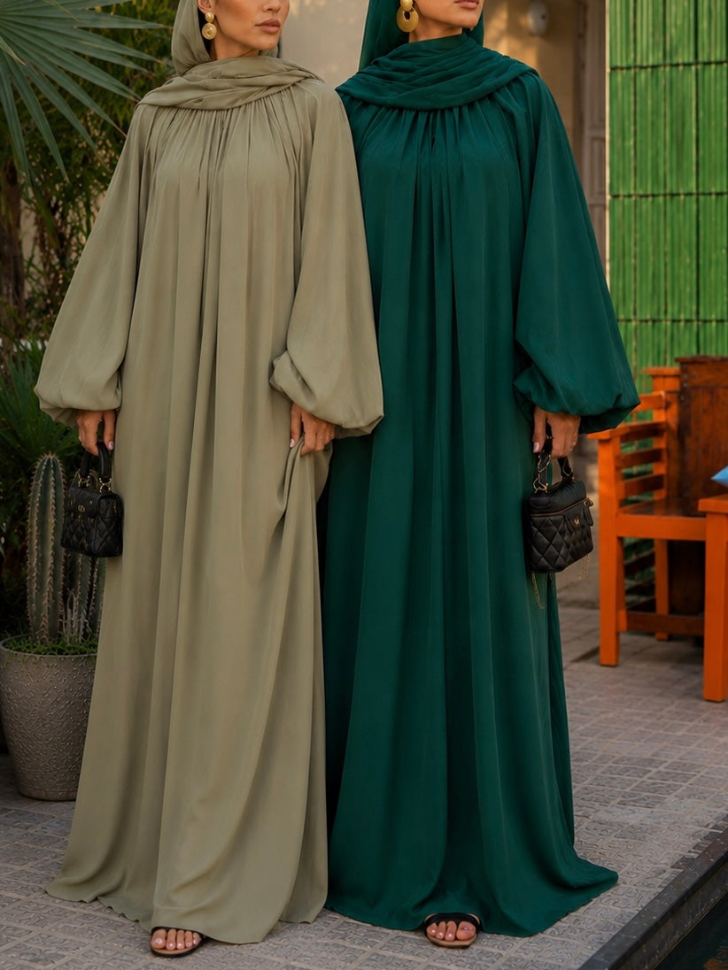 ROBE MODEST LYANA – Vert Sapin Impérial